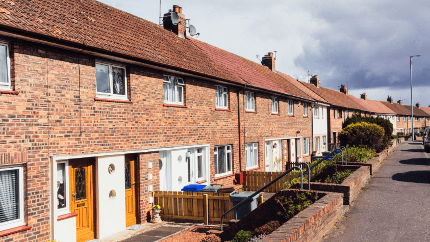 1950s row of houses